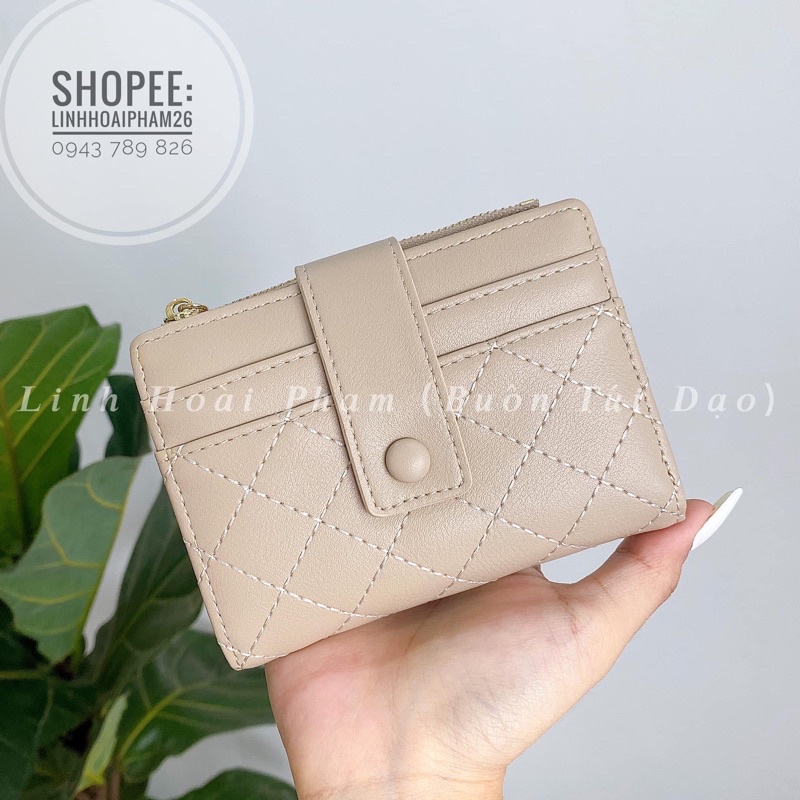 Ví nữ ngắn basic gấp 2 loại đẹp hàng đặt riêng