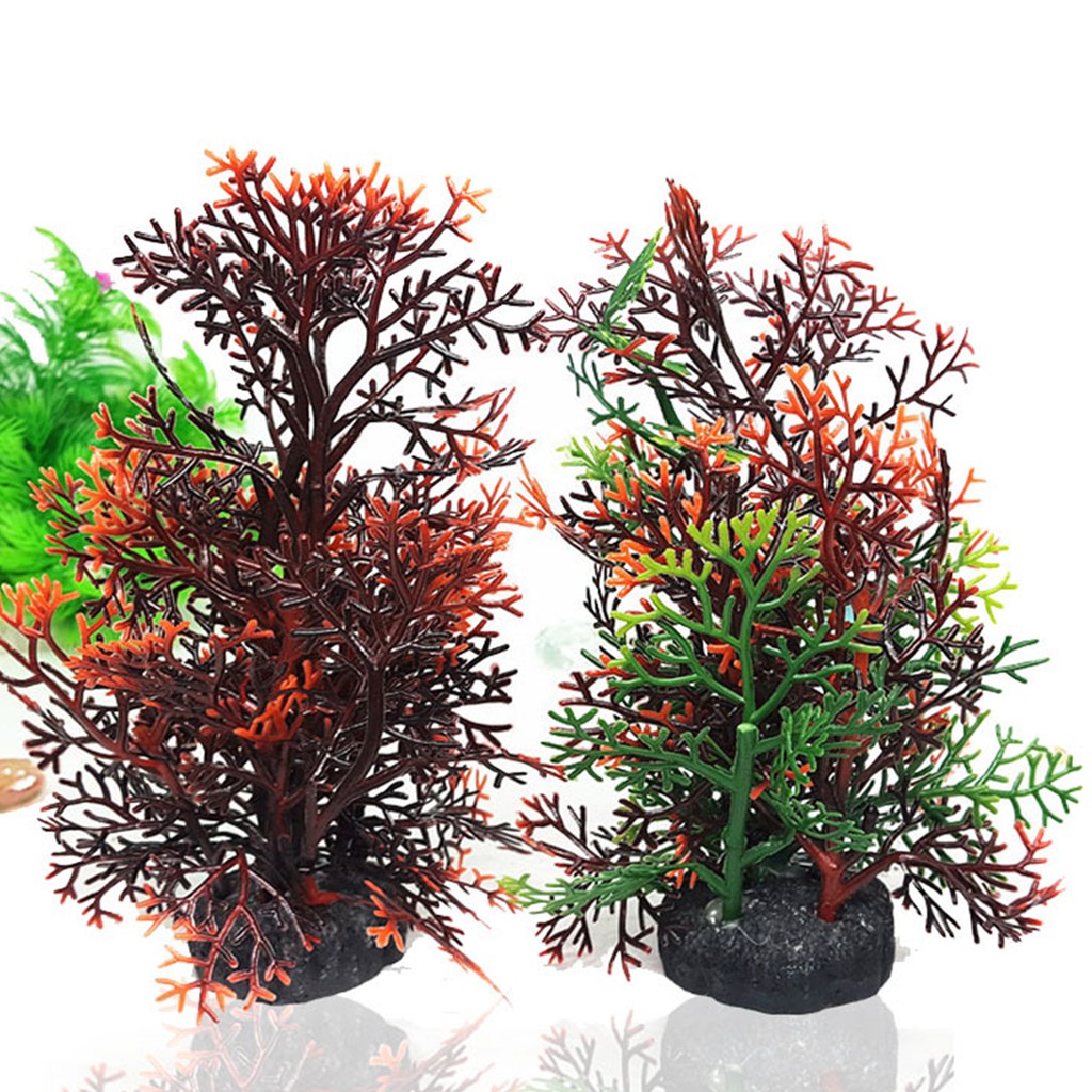 Mô hình cây nhựa trang trí bể cá độc đáo tiện dụng