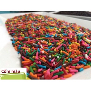 Cốm màu trang trí bánh