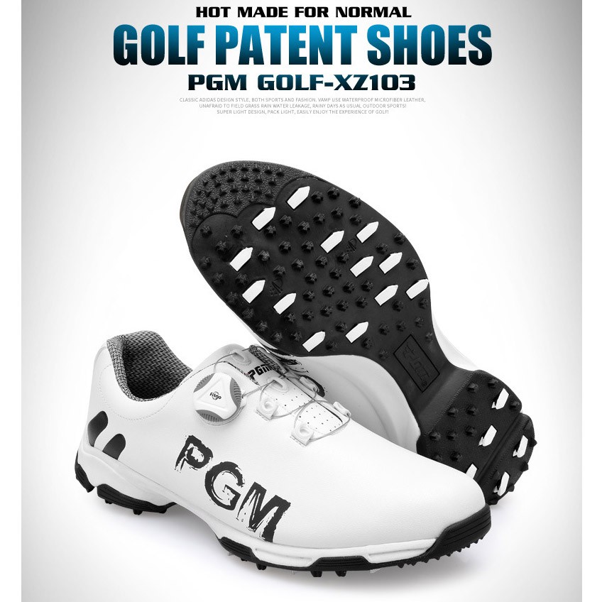 Giầy GOLF nam chống nước, có đế xoay đinh tán chống trượt