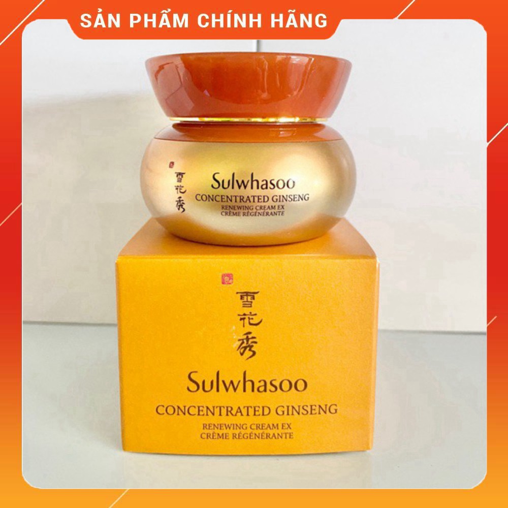 Kem sâm Sulwhasoo cô đặc tái tạo, chống lão hóa và trẻ hóa làn da - Concentrated Ginseng Renewing Cream ex 10ml