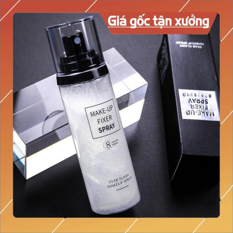 Hàng Đẹp Xịt Nhũ Khóa Trang Điểm Star Flash Make Up Spray 8 Hours Wear