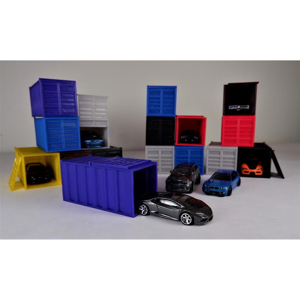 Hộp Container xe mô hình Hotwheels Tomica Matchbox