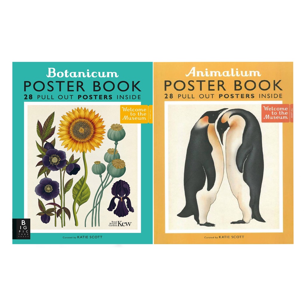 Sách - Combo 2 cuốn Animalium Poster Book &amp; Botanicum poster book 7+