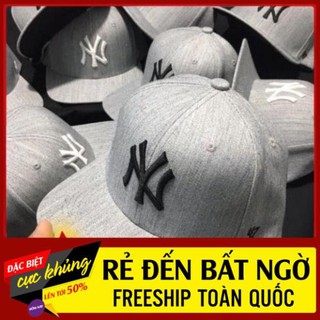 Nón Snapback NY xám siêu đẹp 01