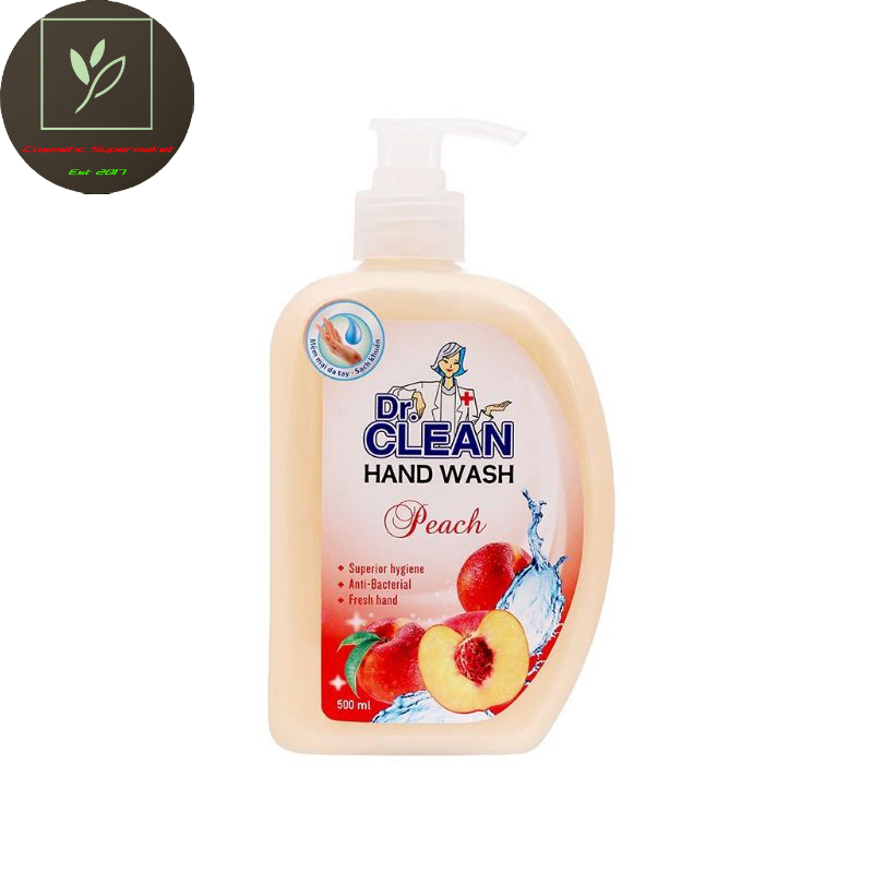 (TẶNG KHĂN ƯỚT 20 TỜ) Sữa Rửa Tay Sạch Khuẩn Dr.Clean 500g