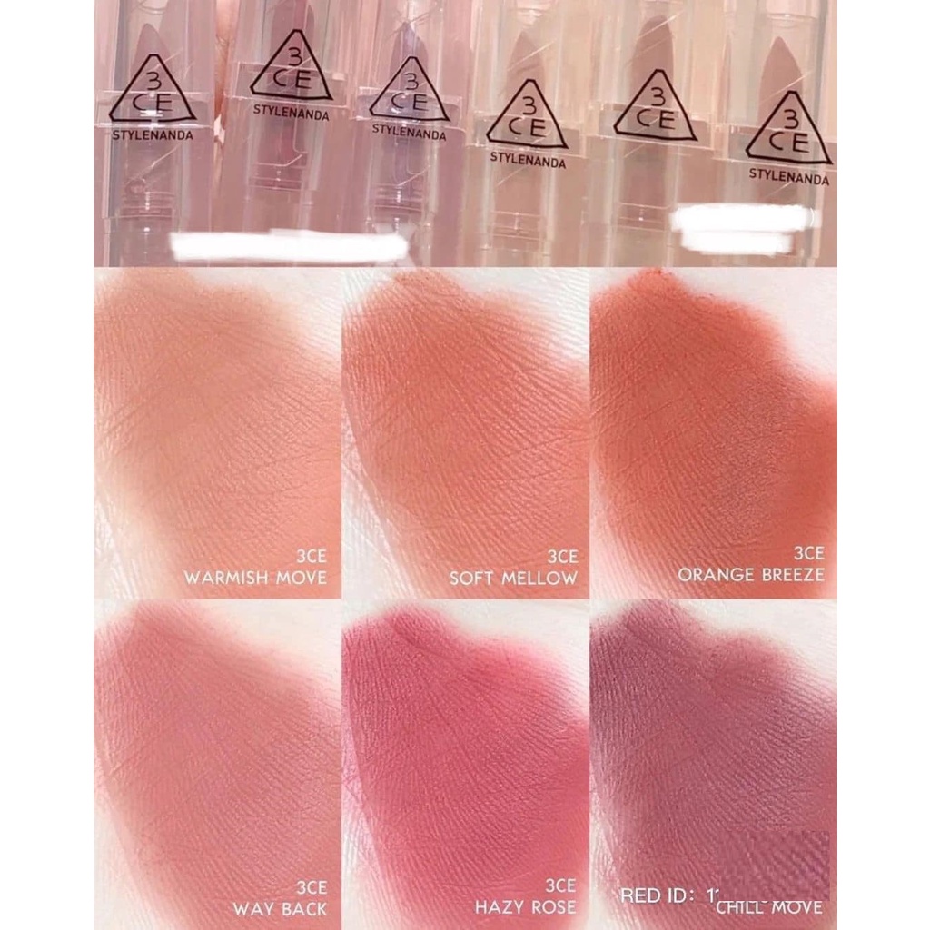 Son Thỏi Lì 3CE Soft Matte Lipstick