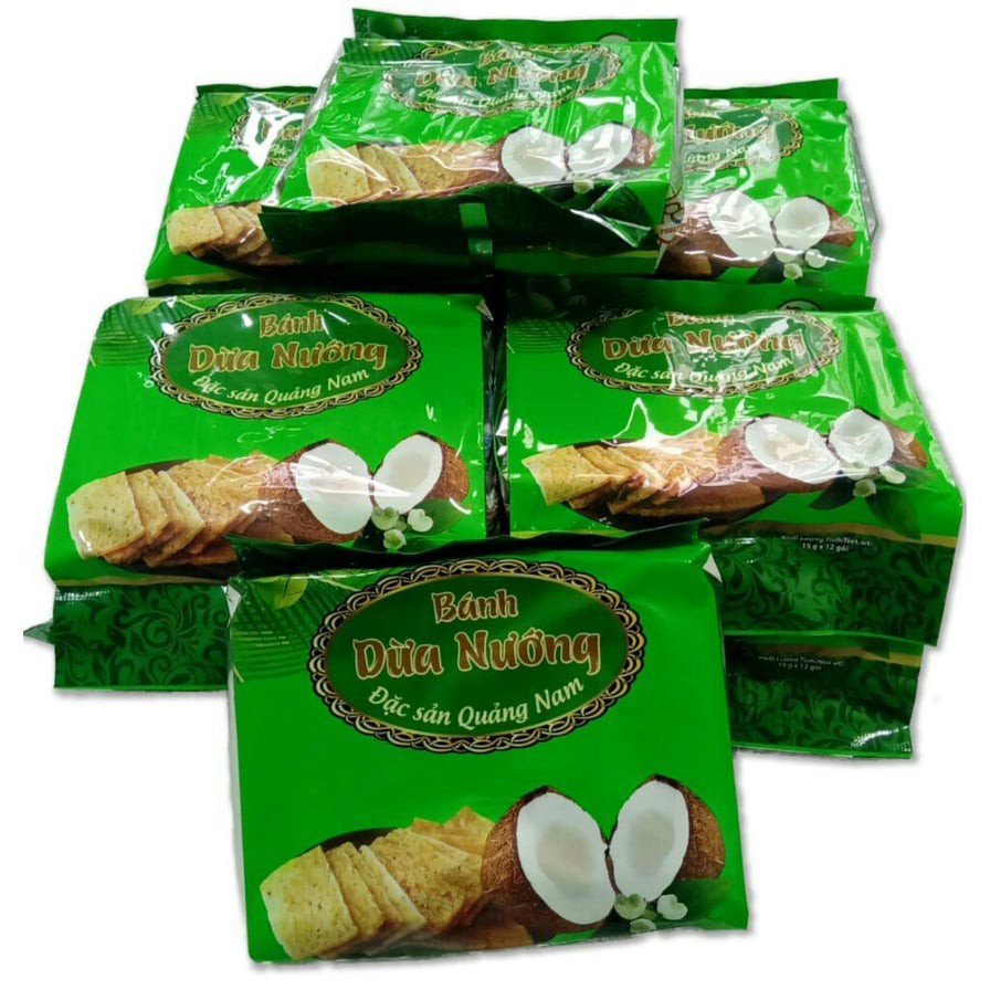 COMBO 25 GÓI BÁNH DỪA NƯỚNG QUẢNG NAM GÓI 180g