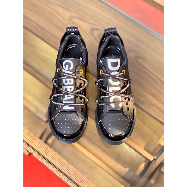 Giày thể thao nam cổ thấp Dolce & Gabbana D&G da thật cao cấp mẫu 2021