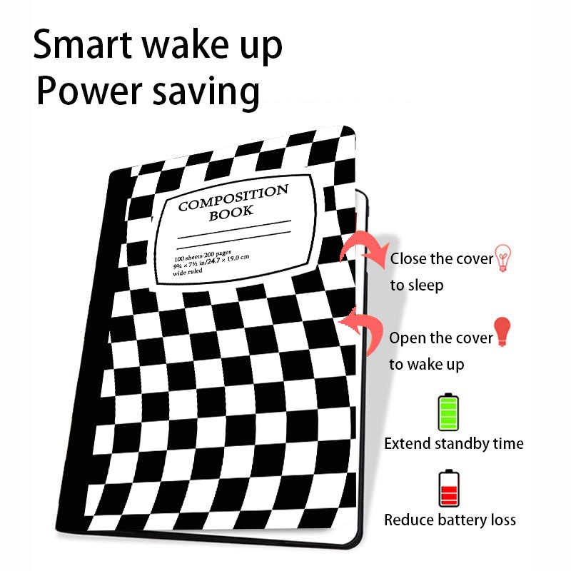 Bao Da Máy Tính Bảng Thiết Kế Đơn Giản Có Ngăn Đựng Bút Cho ipad air 4 Air5 case 8th 7th 6th mini6 Ốp