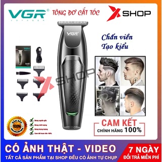 Tông Đơ Cắt Tóc VGR Chuyên Nghiệp Thế Hệ Mới 2021 - Tăng Đơn Điện Hớt Tóc Trẻ Em, Người Lớn Không Dây