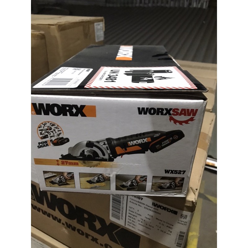 Máy cưa đĩa dùng pin Li-ion 20V WX527 - Worx Orange