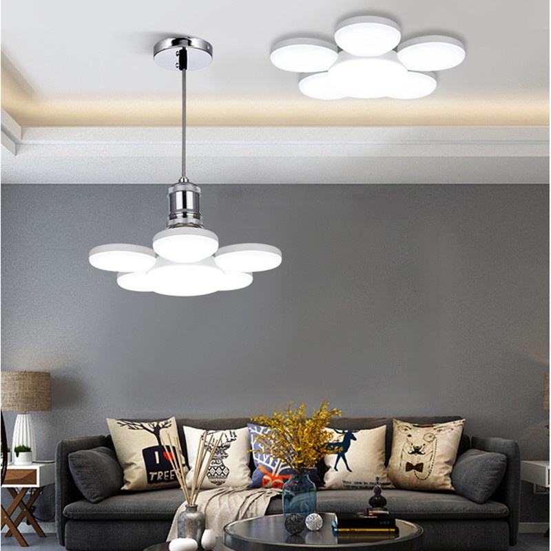 Đèn trần LICER thiết kế 3/ 5 cánh 280/ 150 bóng LED đui E27 tiết kiệm điện chiếu sáng cho gia đình