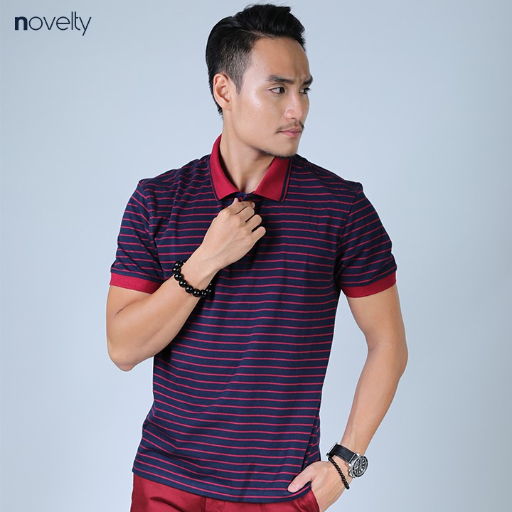 Áo thun Polo nam Novelty kẻ sọc 180033N