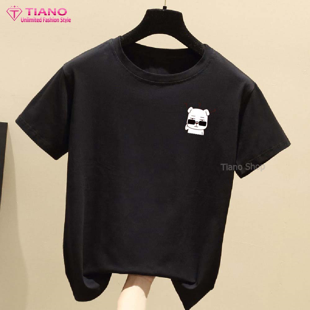 Áo Thun Nữ Tay Ngắn In Hình CHÓ COOL Phong Cách AT-011 Tiano Shop Phong Cách Thời Trang Phù Hợp Mọi Vóc Dáng