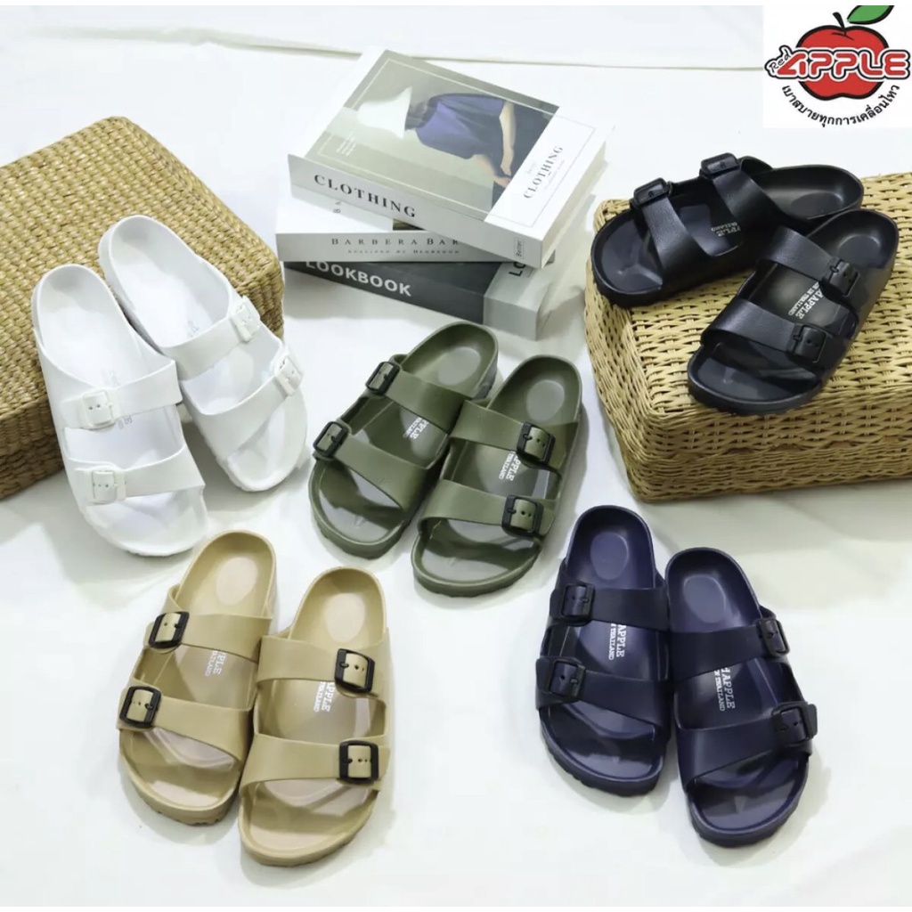 Dép 2 quai ngang Nam nữ Red apple BG2562 thái lan