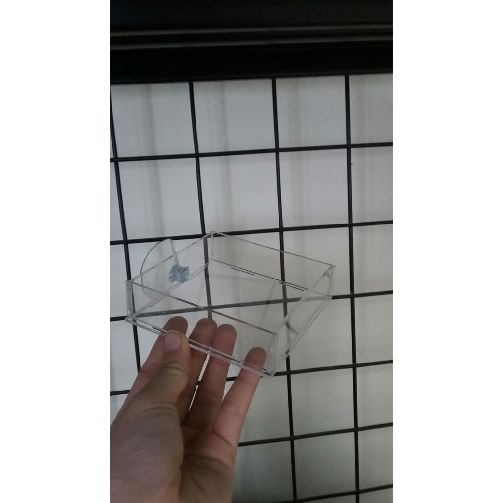 Chén ăn cho tép/cá hít kính