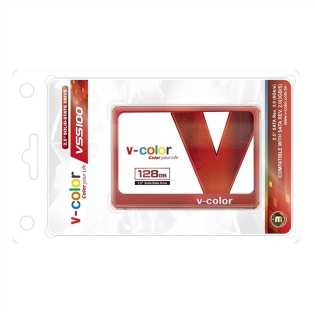 [Mã BMBAU300 giảm 10% đơn 499K] Ổ cứng SSD V-color 128Gb Sata (VSS100-128GB-RD)