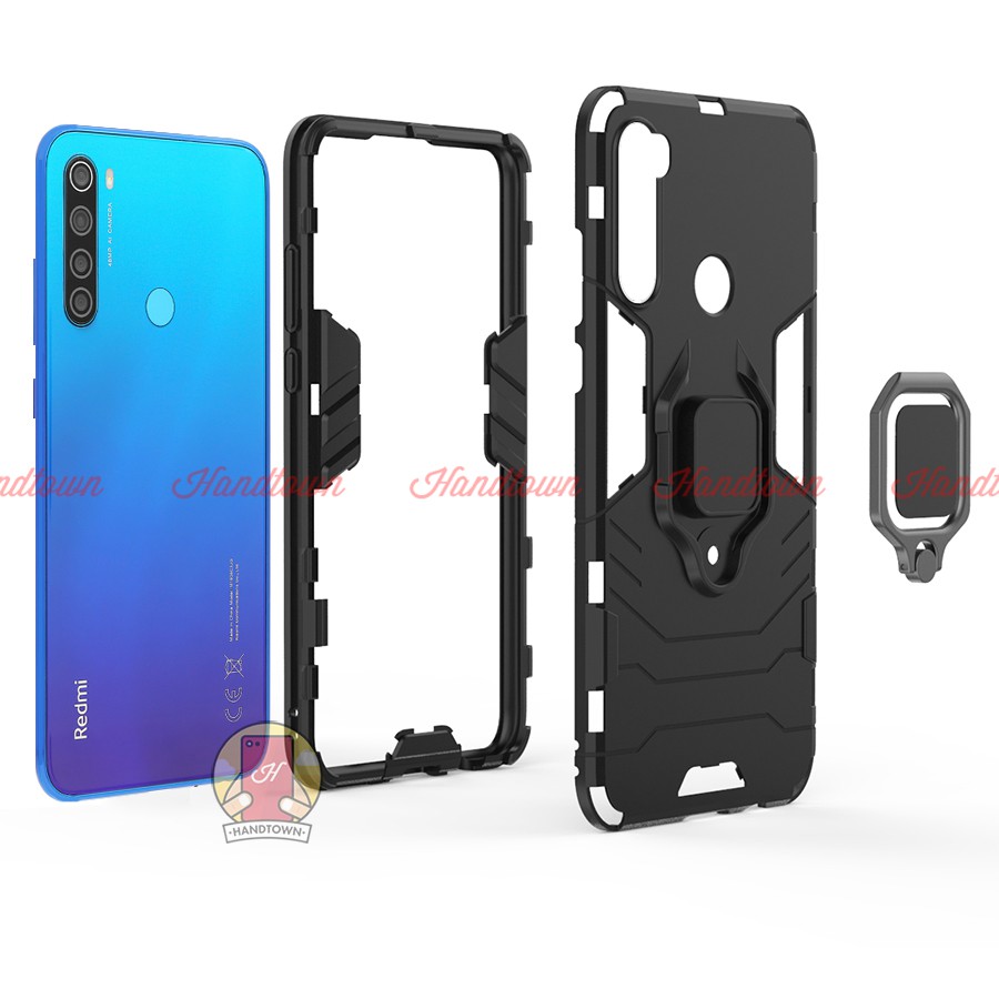 Ốp Lưng Cho Xiaomi Redmi Note 8 / Redmi Note 8 Pro  IRON MAN - IRING Nhựa PC Cứng Viền Dẻo Chống Sốc