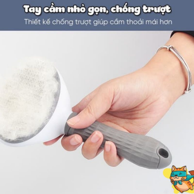 Lược chải lông cho chó mèo TITPETSHOP có nút bấm CHÍNH HÃNG, CHUYÊN NGHIỆP, TIỆN DỤNG