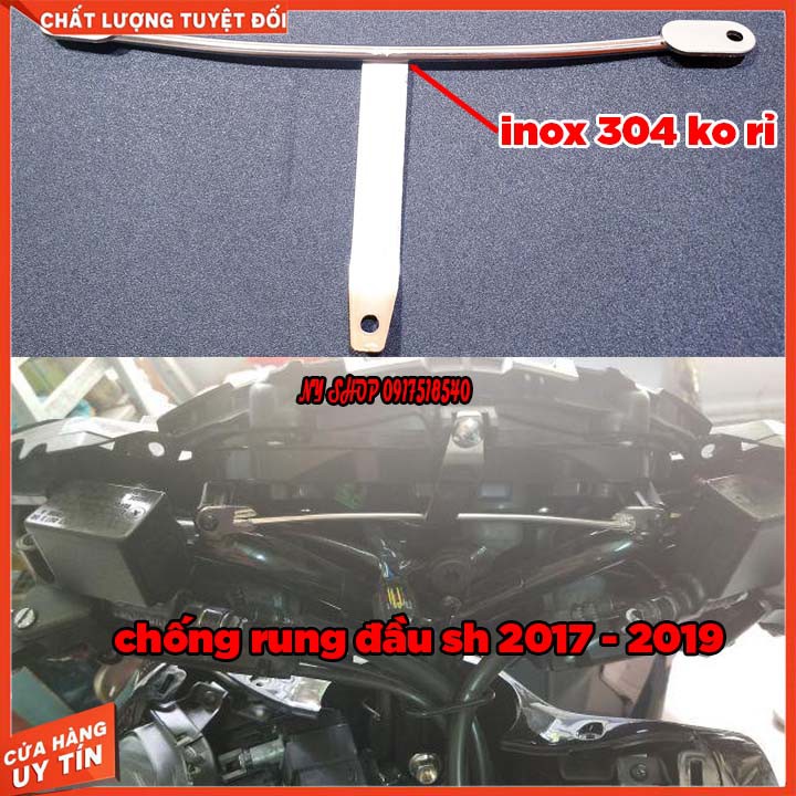 🏍 CHỐNG RUNG ĐẦU SH 2019 , SH 2018, SH 2017 ( LOẠI INOX 304 KO RỈ)  
 🏍