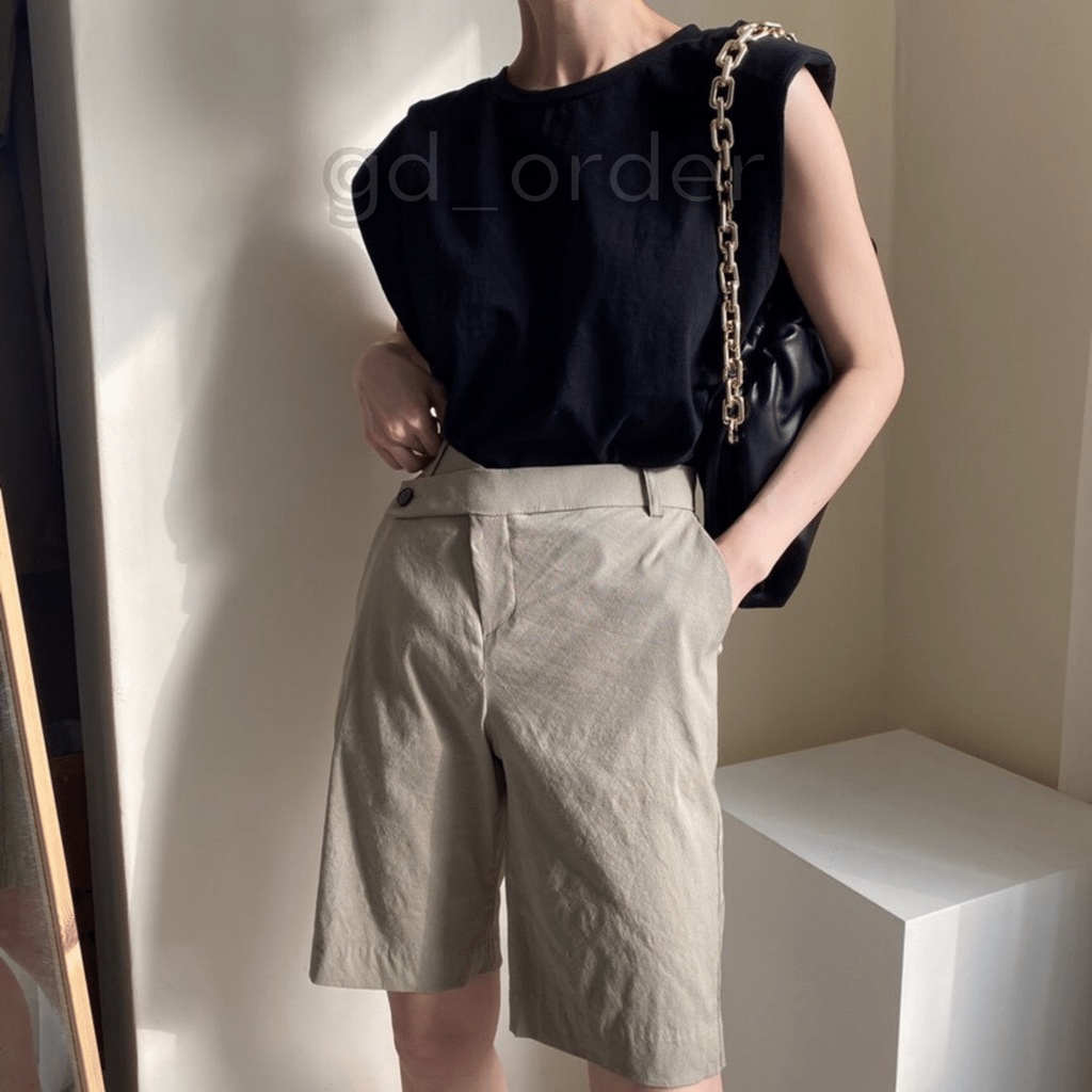 A27|Áo thun nữ kiểu sát nách form rộng trơn hàn quốc chất cotton đơn giản màu trắng gd_order