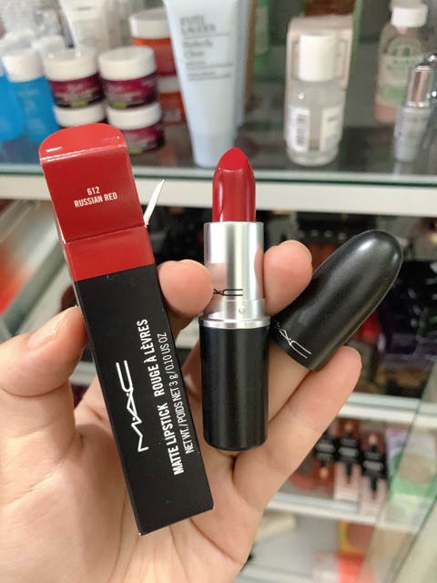 Son Mac Matte Lipstick màu Chili/Russian red/rubywoo