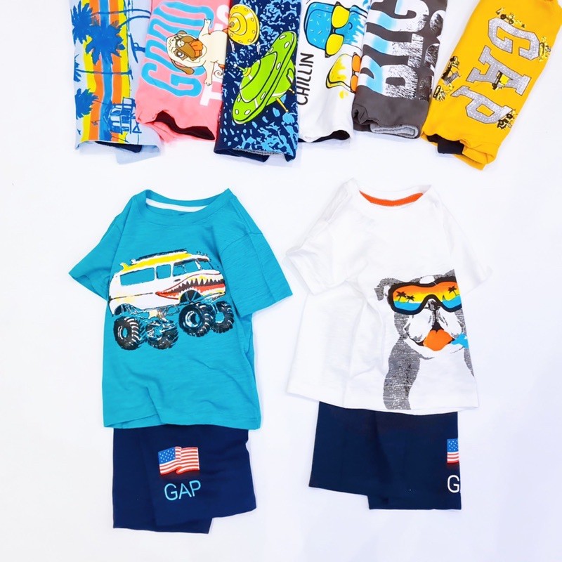 [HOT] Bộ GAP Bé Trai, Size Nhí 1-7, Hàng Made In Vn, Chất Cotton Xuất Dư Đẹp, Nhiều Màu Sắc Cho Bé