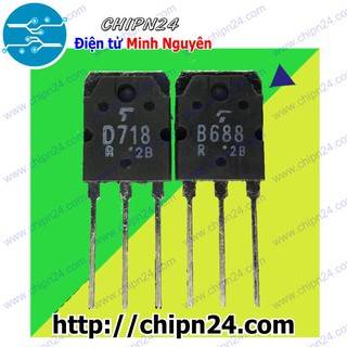 [1 CẶP] Transistor D718-B688 chữ T (Cặp sò gắn âm ly)