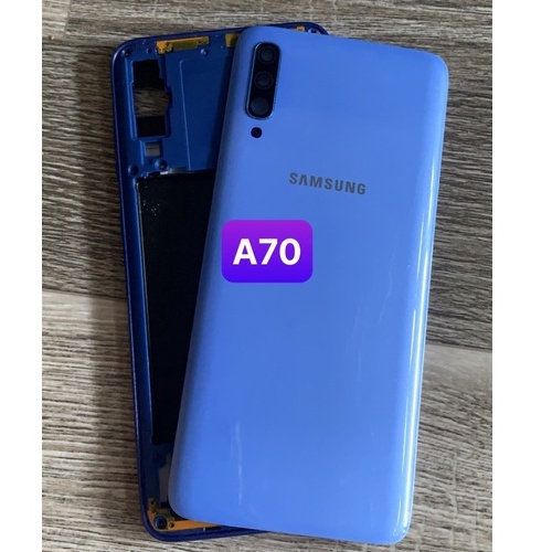 bộ vỏ samsung a70 (gồm ,sườn,lưng,phim ,kính cam)