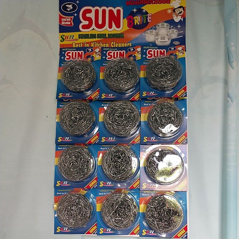 Vỉ 12 miếng cước sắt SUN