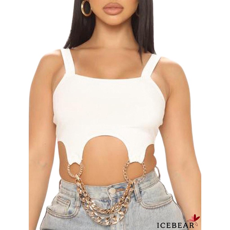 Áo hai dây cổ chữ U màu sắc thời trang cho nữ