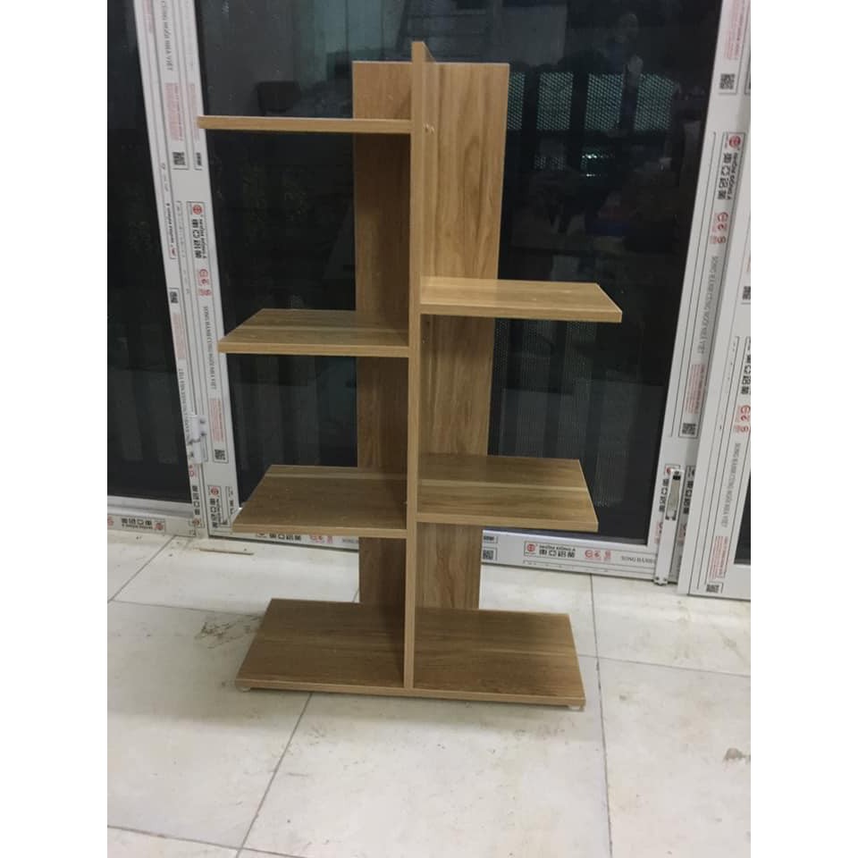 KỆ SÁCH VÂN GỖ VUÔNG 5 TẦNG, KỆ ĐA NĂNG ( HÌNH VUÔNG )