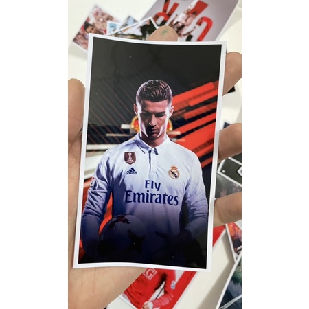 Bộ 40 hình dán Sticker CRISTIANO RONALDO CR7, hình dán laptop, dán nón bảo hiểm, sticker pvc chống nước