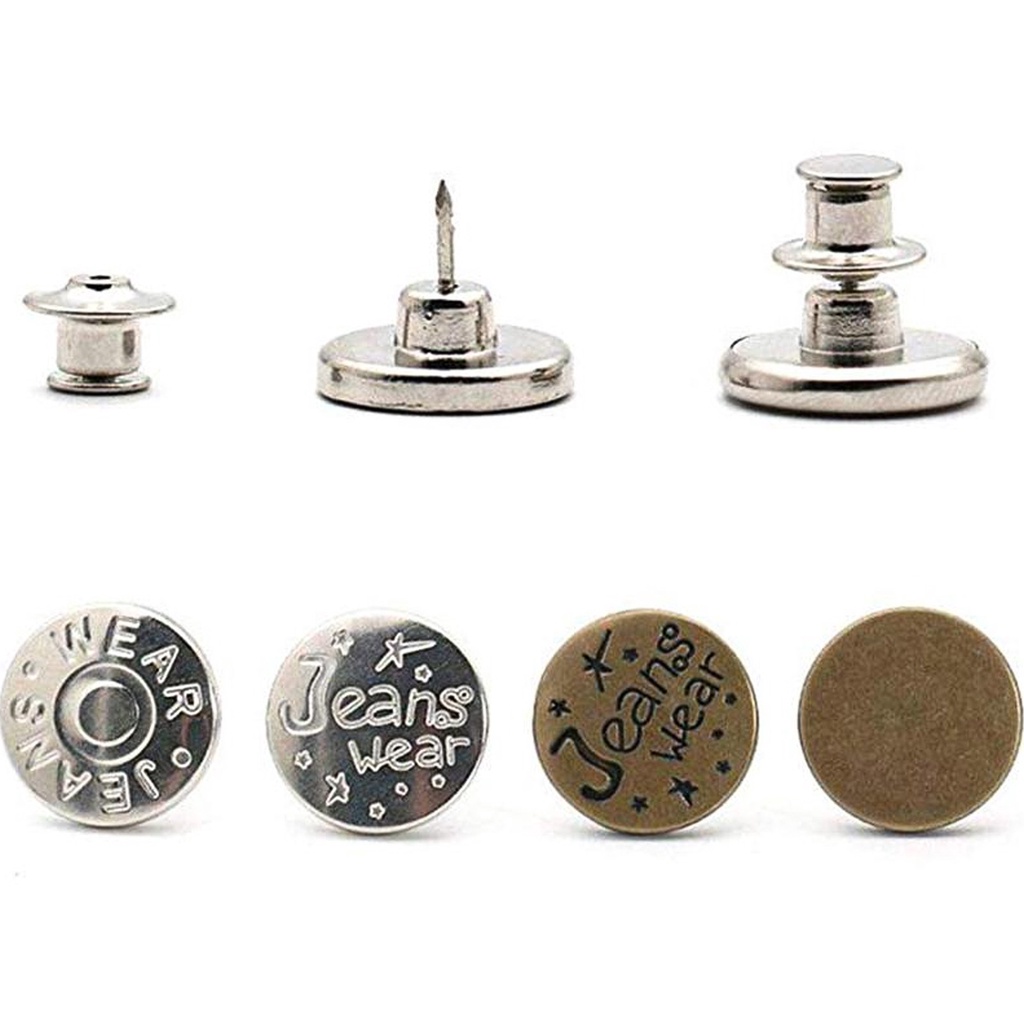 Nút nới rộng lưng quần jean không cần may tiện lợi