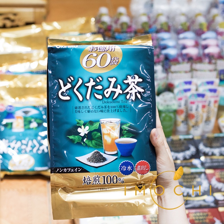 Trà Diếp Cá Orihiro Thải Độc Detox Giảm Mụn Dokudami Nhật Bản Túi 60 Gói