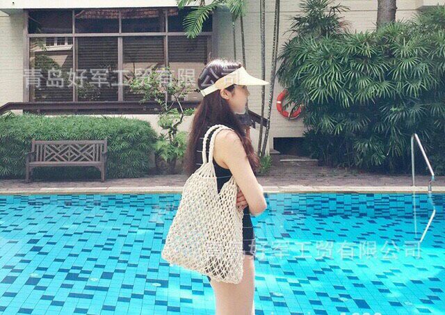 Túi cói đi biển dạng lưới
