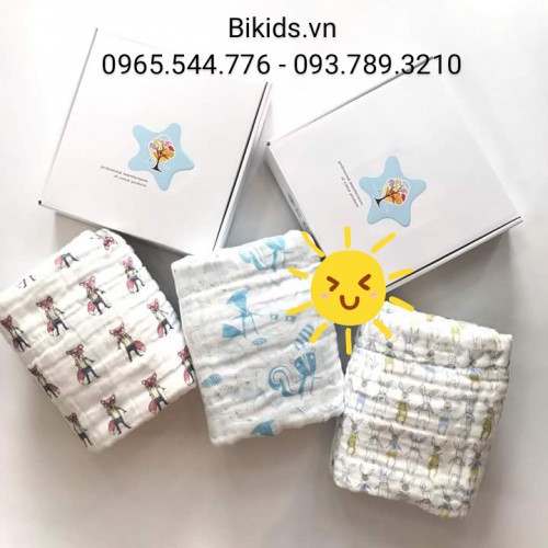 Chăn xô 4 lớp Muslin Tree