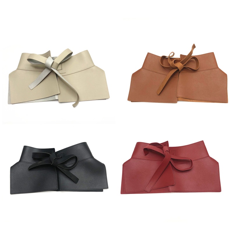 Thắt Lưng Bản Rộng Viền Bèo Đơn Giản Cổ Điển Dễ Phối Đồ Cho Nữ