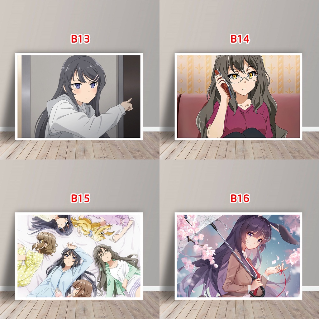 Tấm Postcard Cao Cấp Anime Bunny Girl Senpai