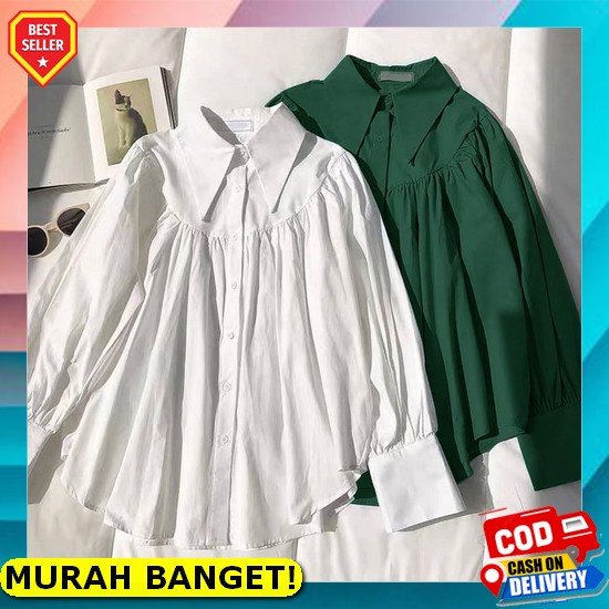 Áo Sơ Mi Agata Trơn Phong Cách Hàn Quốc Thời Trang Công Sở Thường Ngày Mới Nhất Omega