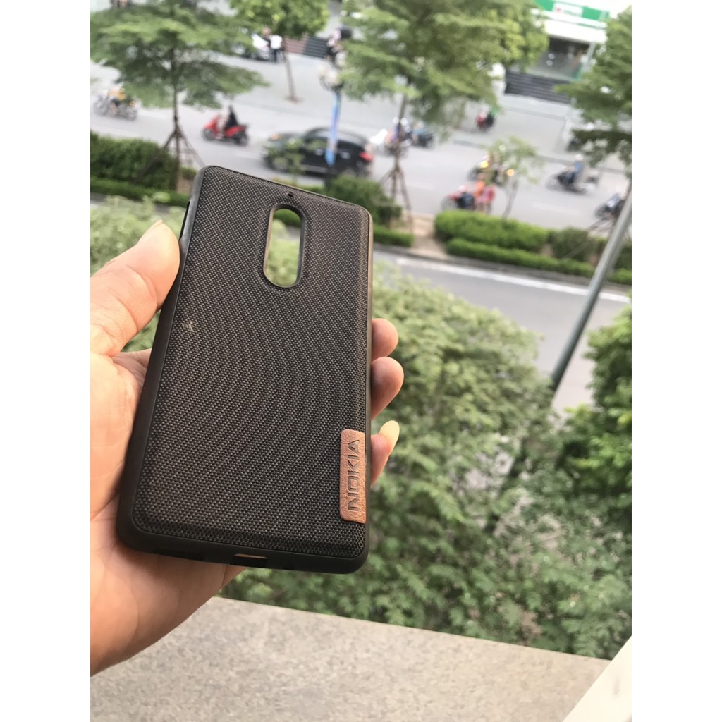 ỐP lưng mặt vải chống bám vân tay cho Nokia 5/Nokia 6