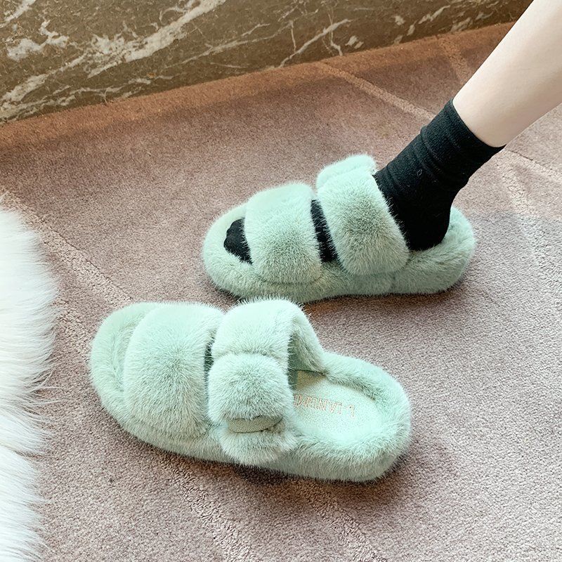 Dép đi trong nhà đế dày phong cách Hàn Quốc thời trang thu đông 2021