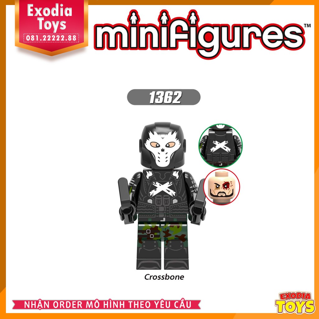 Xếp hình Minifigure Marvel Biệt Đội Siêu Anh Hùng Avengers và Kẻ Phản Diện - Đồ Chơi Lắp Ghép Sáng Tạo - X0270