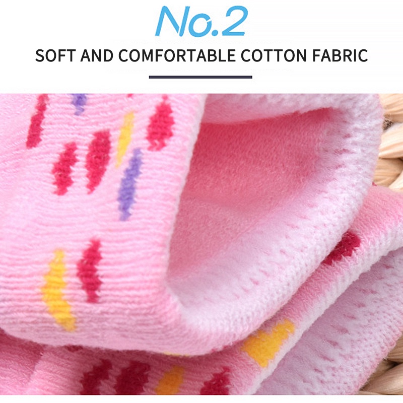 Bộ 3 Đôi Tất Mùa Thu Đông Ấm Áp Dành Cho Trẻ Nhỏ Mới Sinh