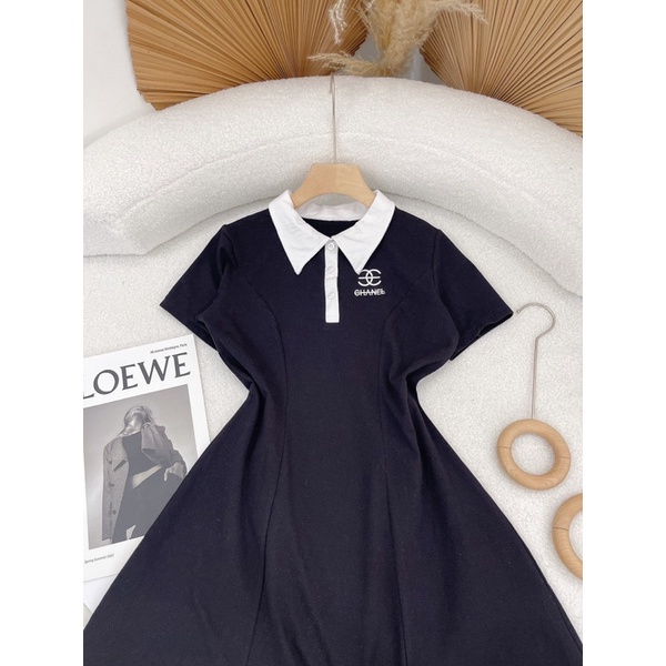 ĐẦM POLO 6 MẢNH THÊU