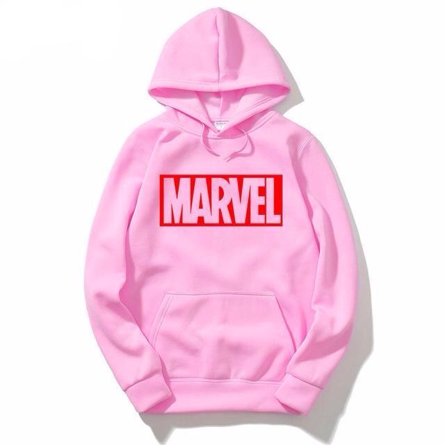 ÁO HOODIE THU ĐÔNG MARVEL HỒNG