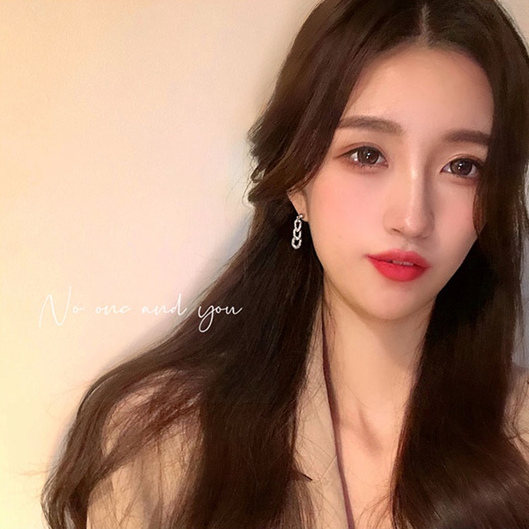 Bông Tai Mạ Bạc Hình Tròn Nhỏ Phong Cách hip hop punk Hàn Quốc Thời Trang Cho Nữ