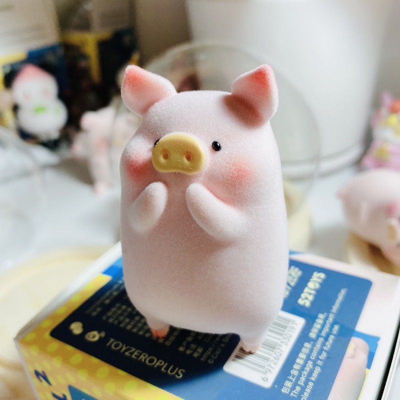 LULU Classic Model 2 Series blind box cute flocking piggy doll Decoration Ornaments