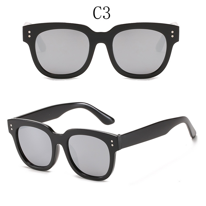 Kính Mát Gọng Vuông Chống Tia UV Phong Cách Hàn Quốc Thời Trang Cho Bé Trai Và Gái